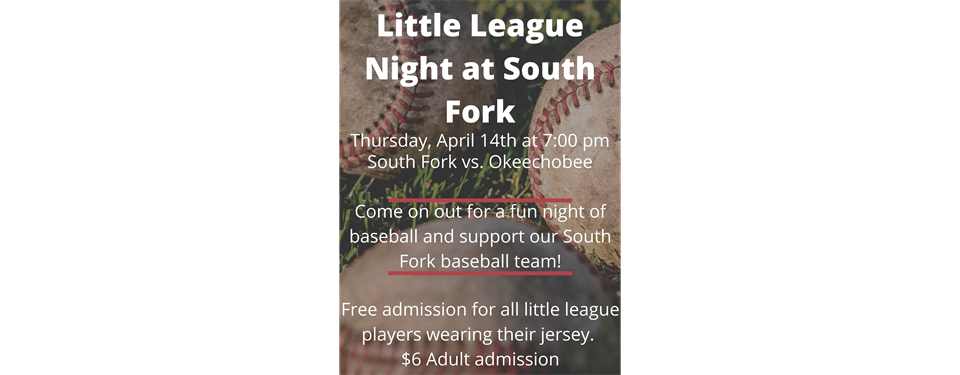 Little League Night at South Fork